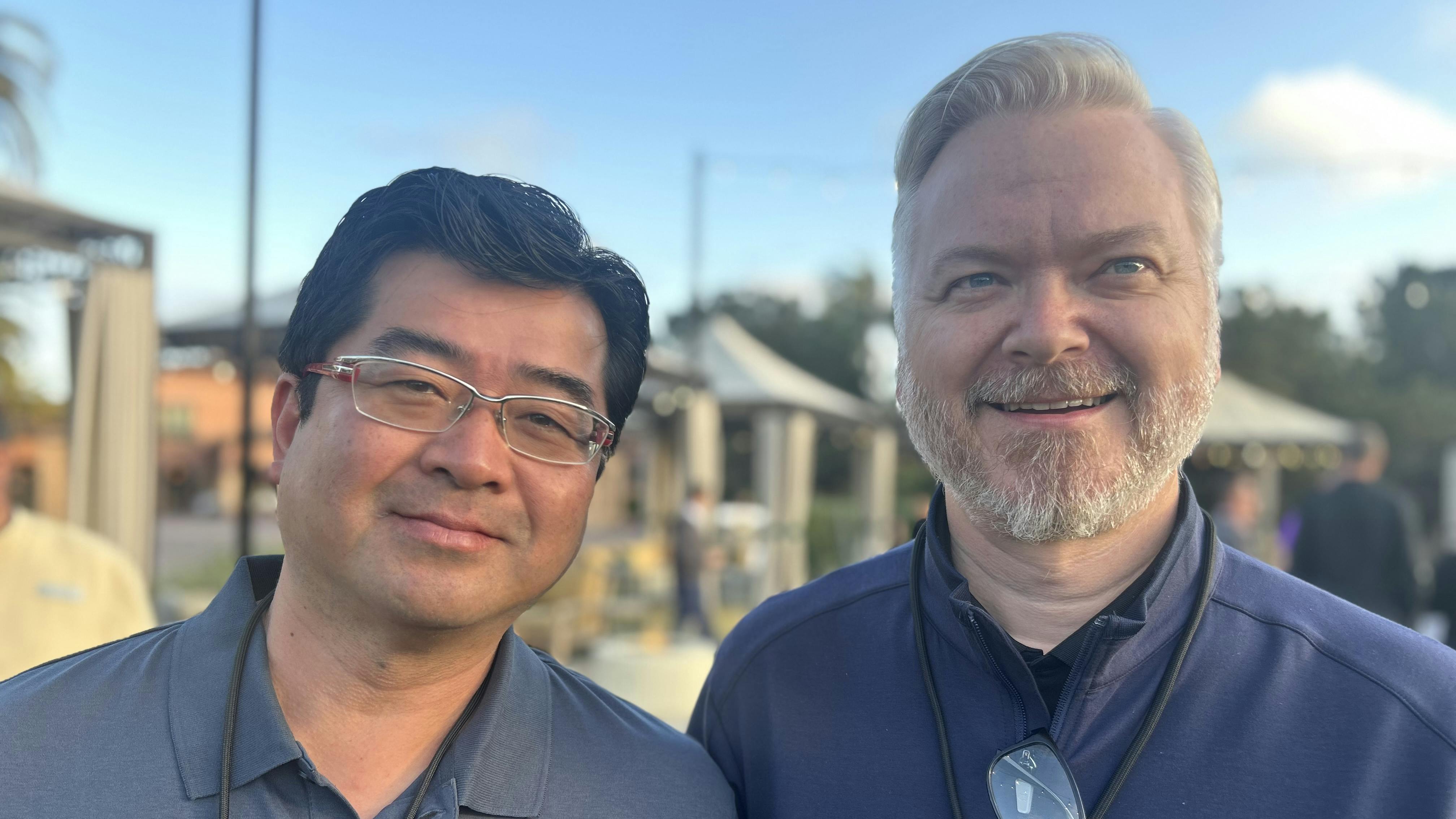 'The tariff piece will continue to be an issue,' says Jason Rook, CEO of the Independent Tire Dealers Group LLC (pictured right, with Sailun Tire Americas' Mo Tanaka.)