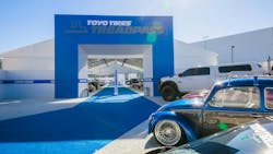 'From a custom-built 2008 Lamborghini Murcielago LP 640 to a twin-turbo 1988 Ford Bronco, the display highlights a diverse mix of vehicles designed to appeal to every car enthusiast,' say Toyo officials. 'From a custom-built 2008 Lamborghini Murcielago LP 640 to a twin-turbo 1988 Ford Bronco, the display highlights a diverse mix of vehicles designed to appeal to every car enthusiast,' say Toyo officials.