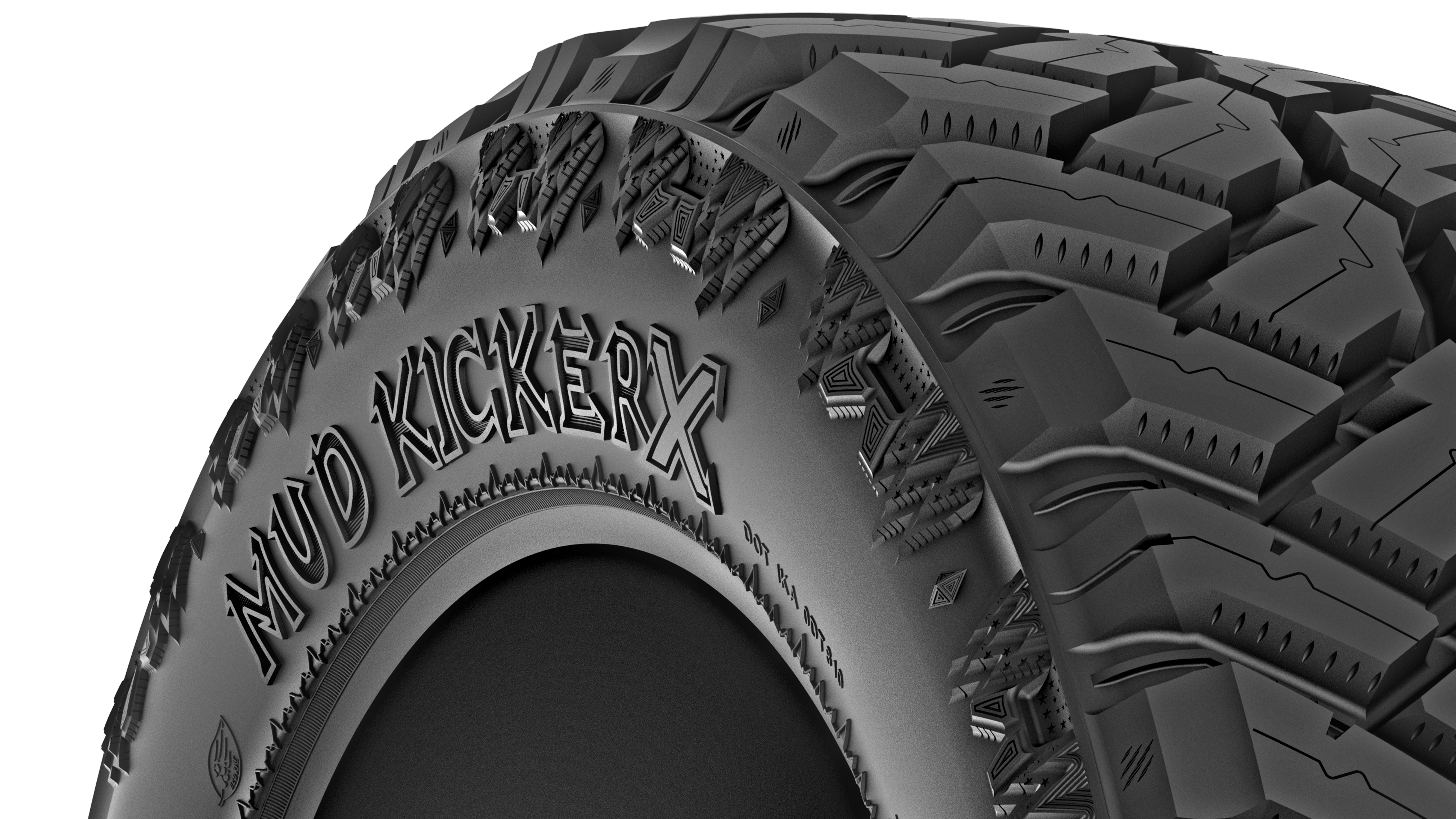 The new Cosmo Mud Kicker X from Tire Group International LLC is on display at this week's SEMA Show.