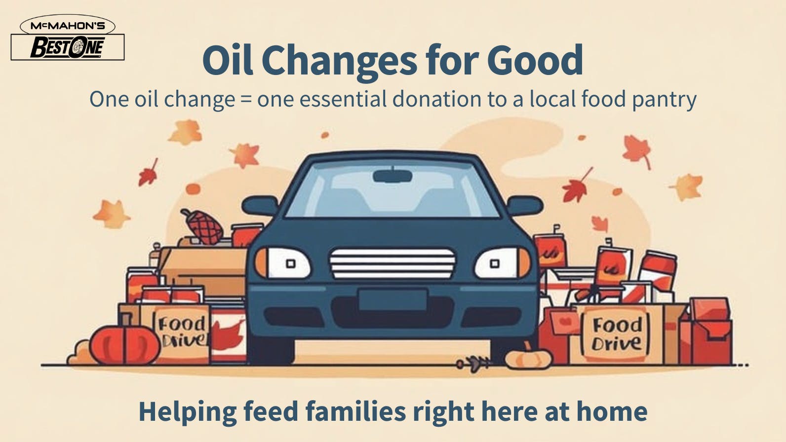 'The initiative aims to help fill shelves and spread hope to those facing food insecurity across northeast Indiana,' say McMahon's Best-One officials.