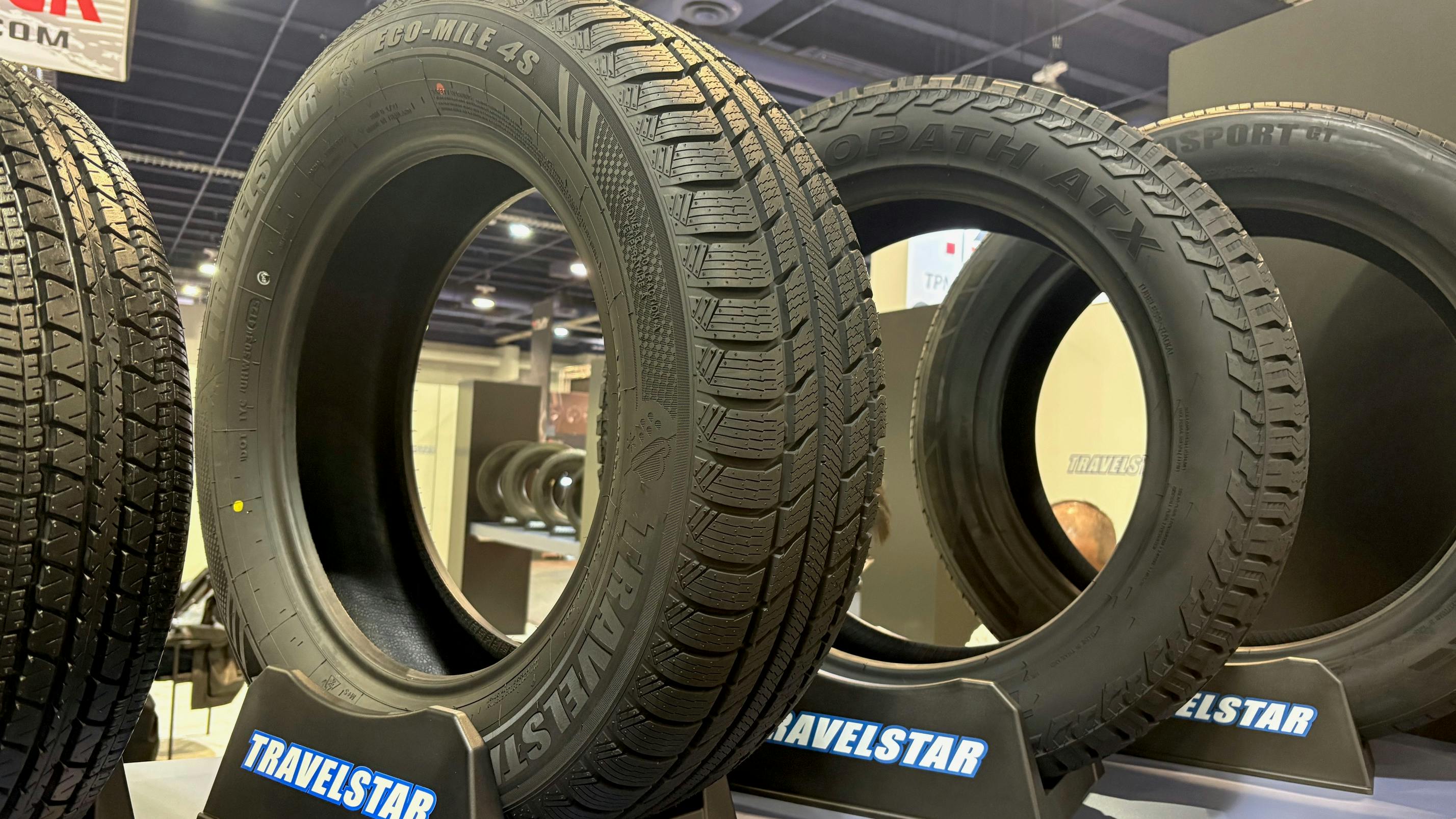 New tires include the Travelstar Ecopath ATX, Travelstar Ecopath RT and Travelstar Eco-Mile 4S.