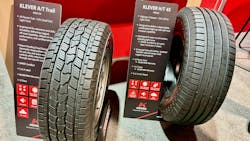Kenda is showcasing the Klever A/T Trail and the Klever H/T 4S, plus several other tires, at this week's SEMA Show. Kenda is showcasing the Klever A/T Trail and the Klever H/T 4S, plus several other tires, at this week's SEMA Show.