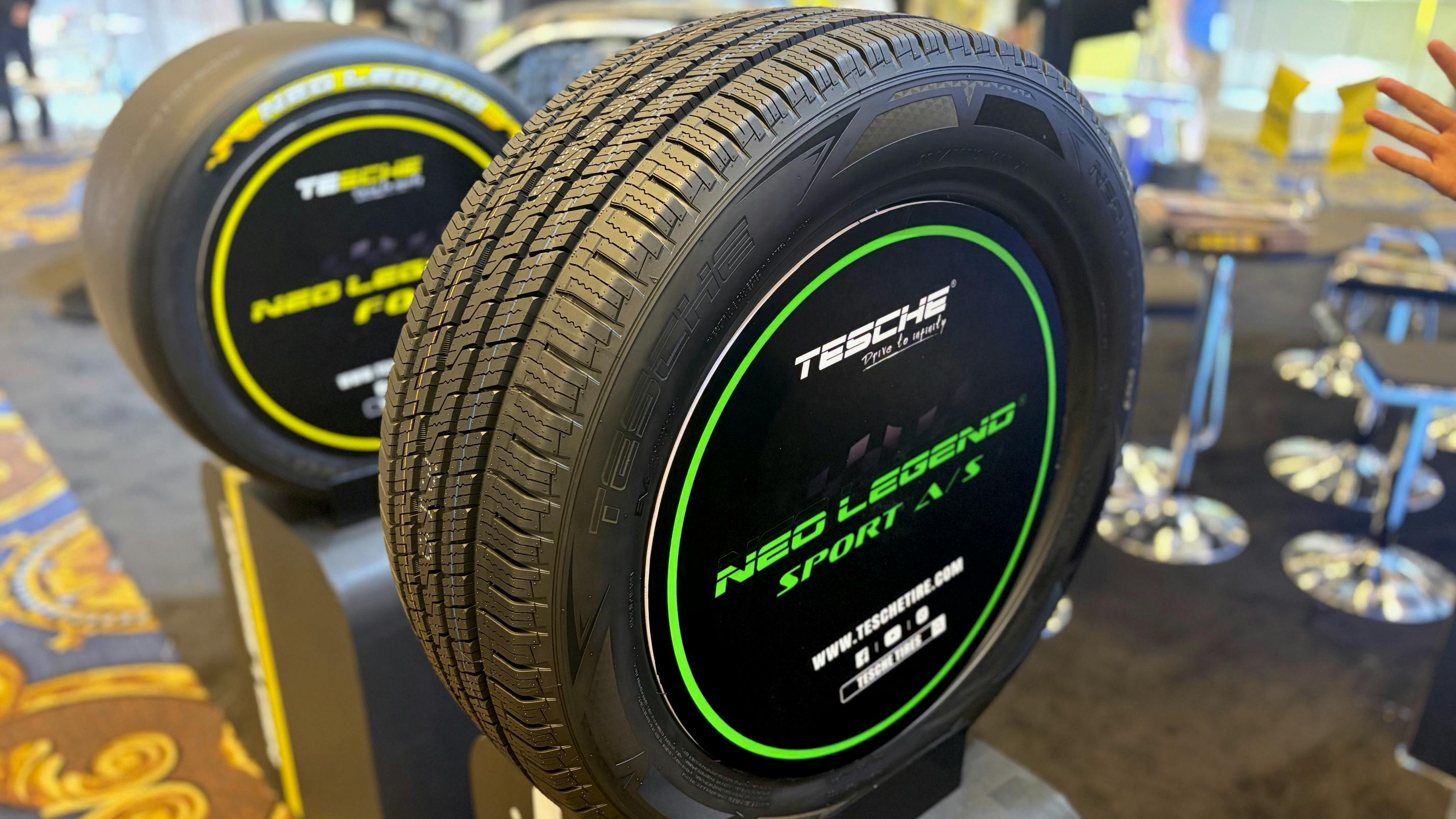 Tesche Tires new Sport A/S features an asymmetric tread pattern and specialized compound that help 'deliver reliable traction in dry, wet and low-temperature conditions,' according to Tesche Tires officials.