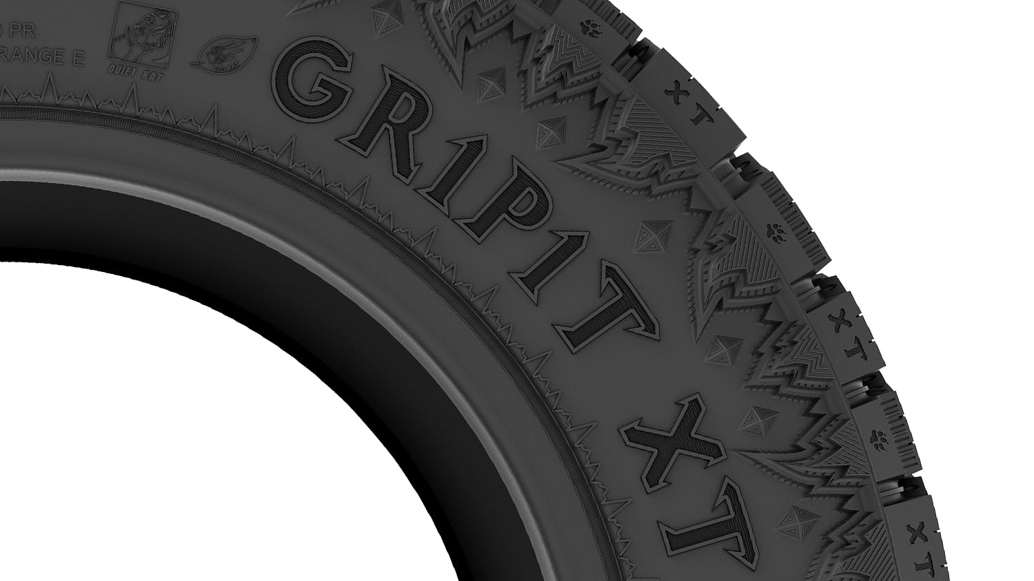 Tire Group International LLC has received a patent for the tread design of its Cosmo GripIt XT Extreme all-terrain tire.