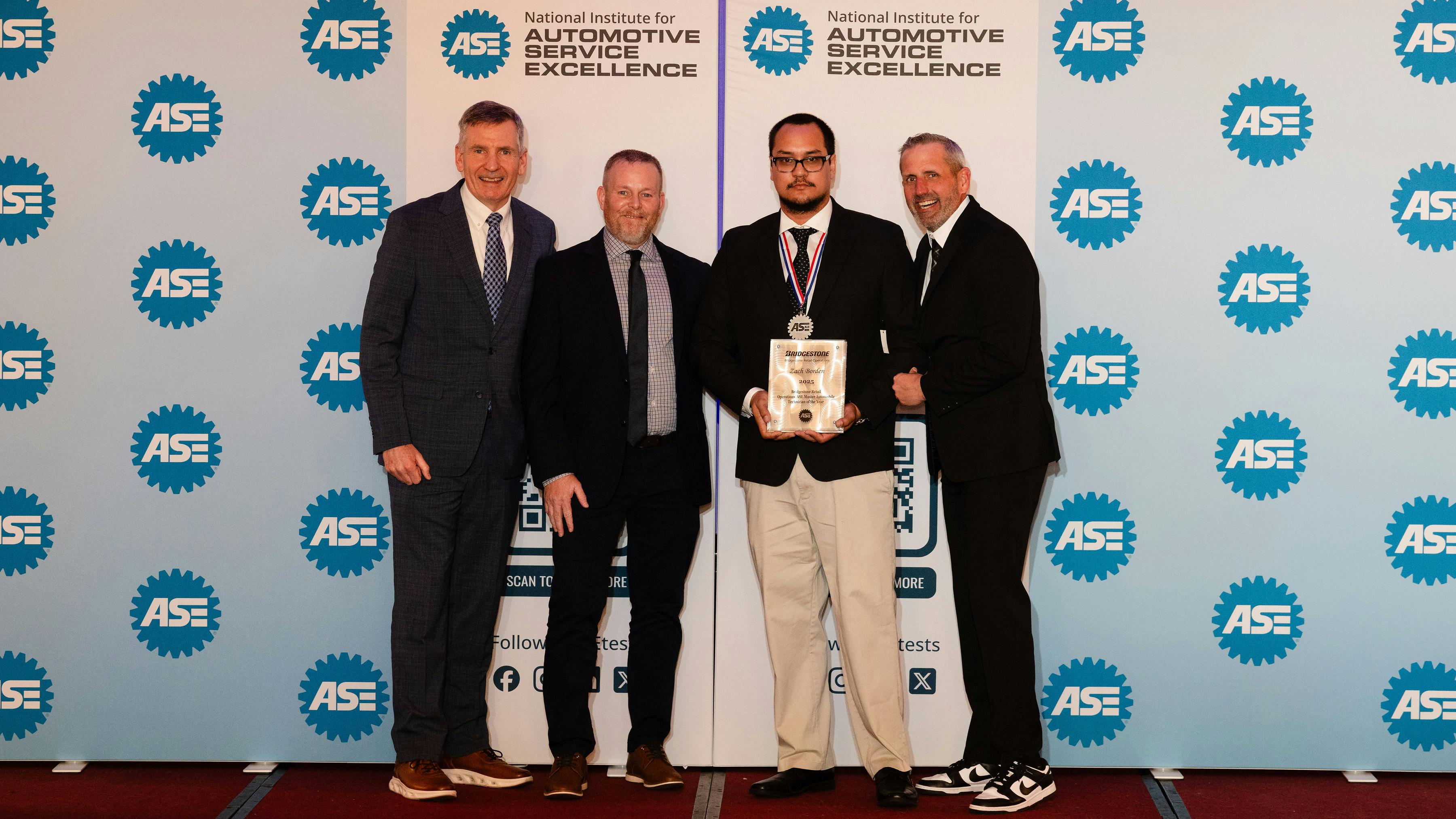 Zachary Borden was recently honored at an awards ceremony held by the National Institute for Automotive Service Excellence.