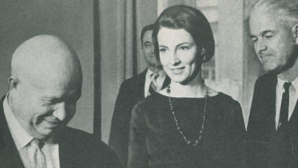 While in Moscow, Goodyear Tire & Rubber Co. President Russell DeYoung (pictured, right), found some time to examine a number of Soviet-built tires. &ldquo;I saw copies of tread designs we were making in the 1930&rsquo;s,&rdquo; he observed.