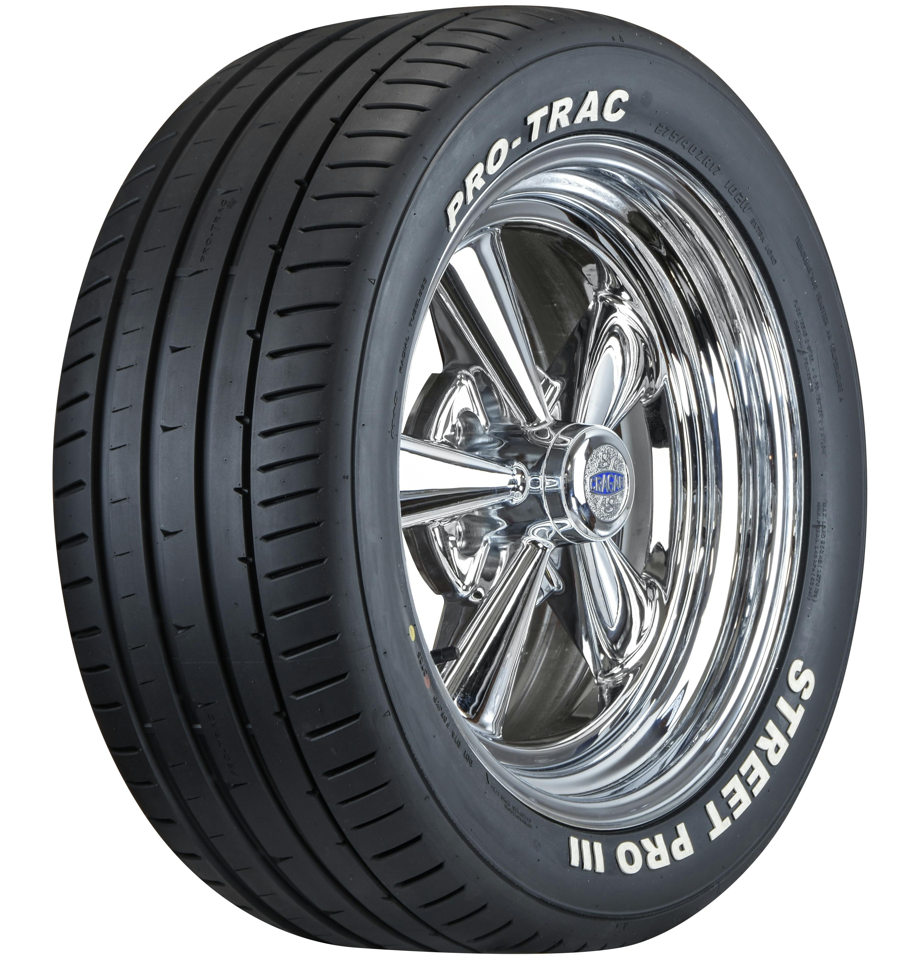 Coker Tire Co.'s Pro-Trac Street Pro III UHP tire line blends modern trends with designs from the classic 1970s Pro-Trac brand.