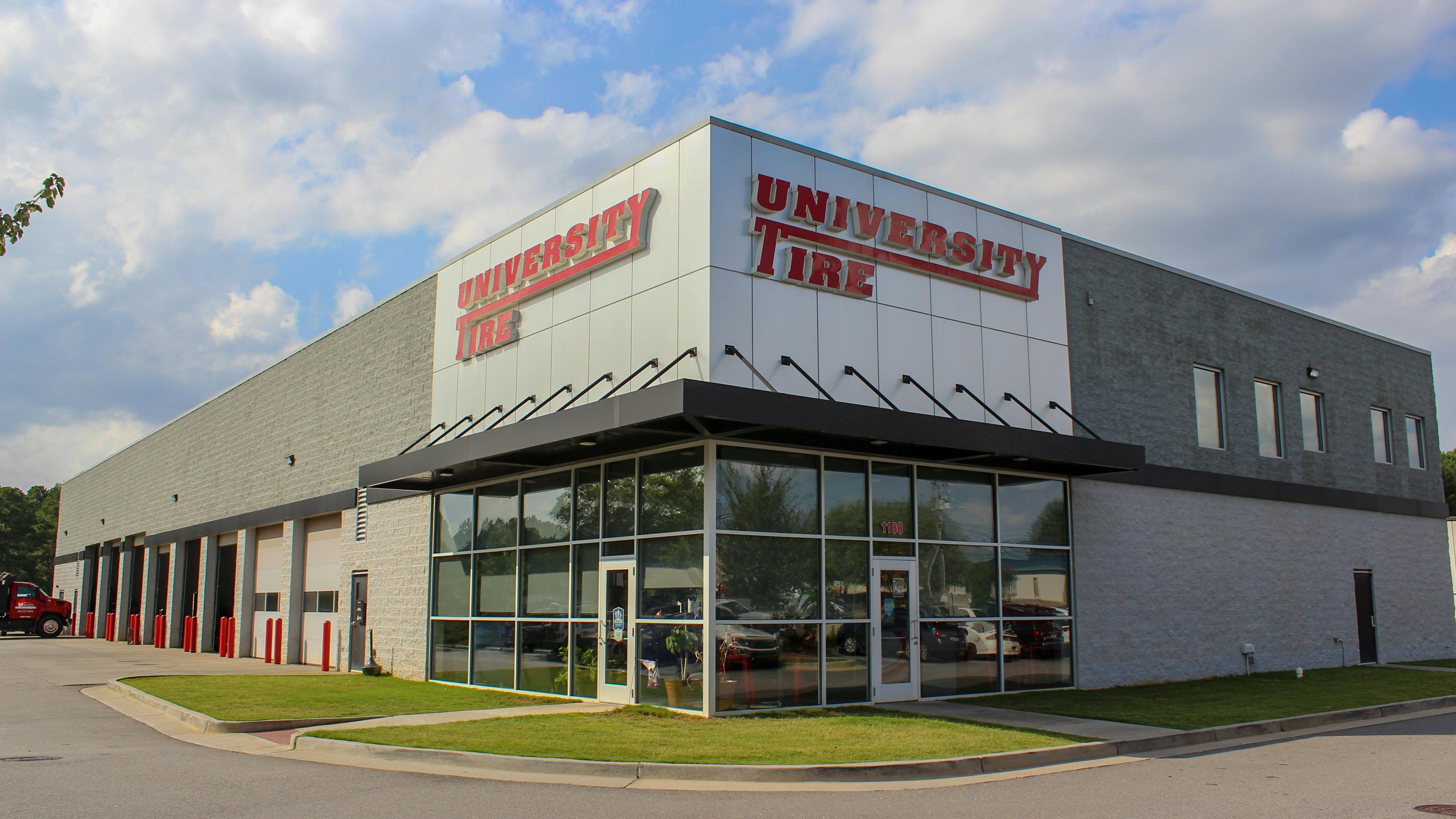 Left Lane Auto LLC does business under a wide variety of names, including University Tire (pictured), Mike Smith Tire & Auto, Big G Tire & Auto, Clay Dooley Tire & Auto Service, Don Duncan's All American Tire and others.