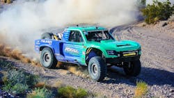 With 40-inch Falken Wildpeak Race Compound M/T01 tires, Scafuto clinched second place during the Unlimited Truck Class at the 2025 Desert Showdown. With 40-inch Falken Wildpeak Race Compound M/T01 tires, Scafuto clinched second place during the Unlimited Truck Class at the 2025 Desert Showdown.