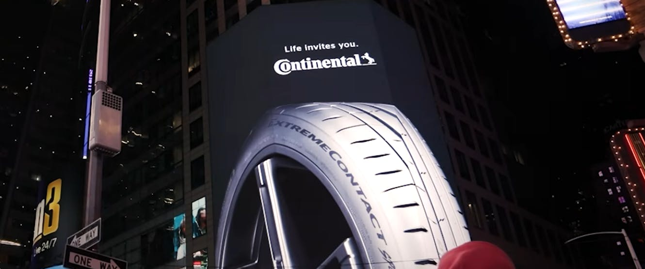 Continental Tires South America shut down one of the largest screens in Times Square for five minutes on Dec. 19, 2025, as part of its &ldquo;Life Invites You &ndash; Go with Continental Tires&rdquo; campaign.