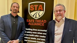 Alex Bebiak, founder of the Road Ready Foundation (left), and Jamie Ward, CEO of Tire Discounters Inc., have formed the Safe Tread Alliance. Alex Bebiak, founder of the Road Ready Foundation (left), and Jamie Ward, CEO of Tire Discounters Inc., have formed the Safe Tread Alliance.