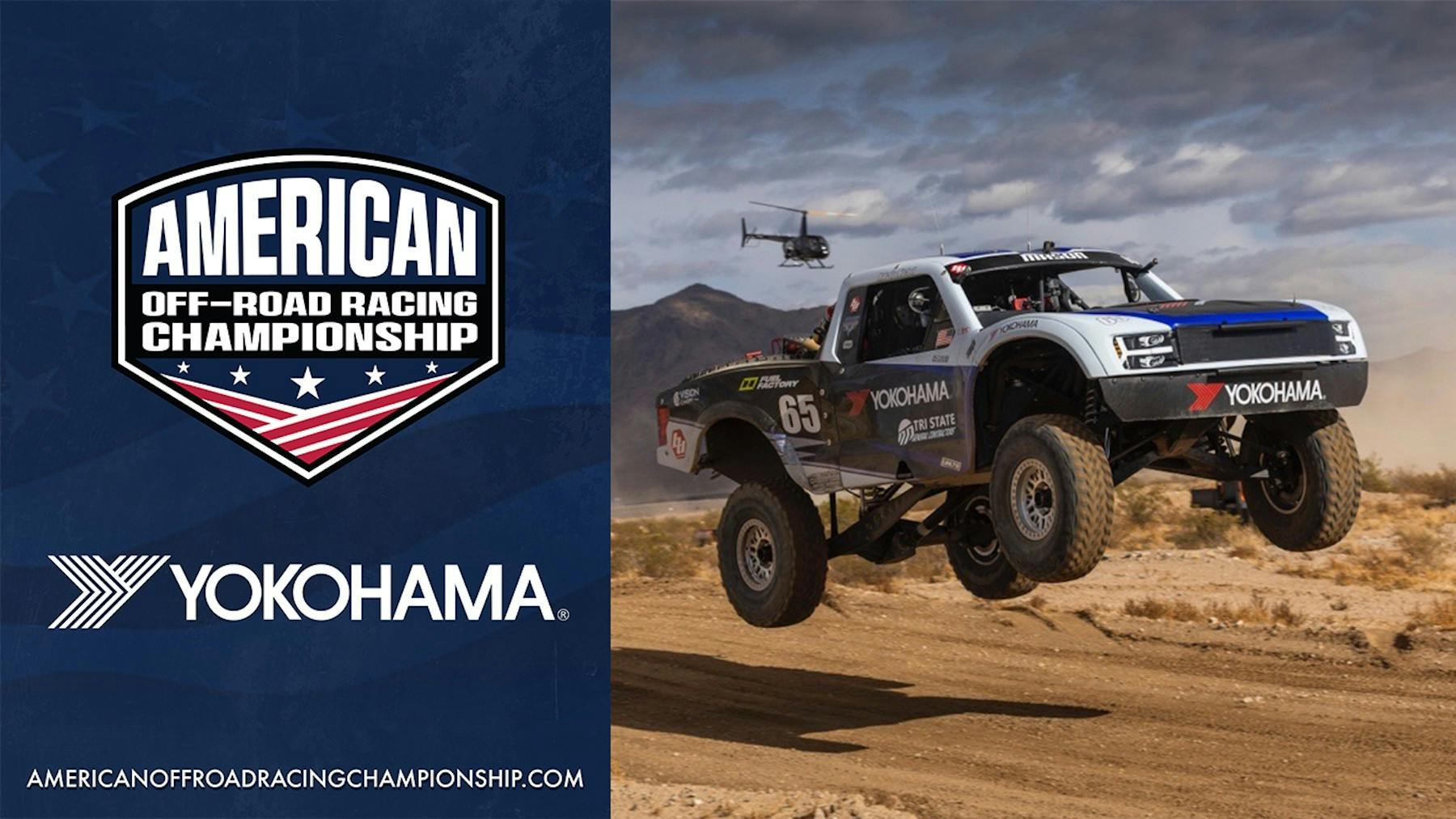 Team Yokohama is represented across multiple classes, with Isenhouer Brothers Racing and Dave Mason Jr. (pictured) showcasing the Geolandar MT-R in Unlimited Truck Spec.
