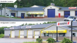 Founded more than 100 years ago, Valley Tire has three locations. (Pictured, the dealership's outlets in Kentville and Bridgewater, Nova Scotia.) Founded more than 100 years ago, Valley Tire has three locations. (Pictured, the dealership's outlets in Kentville and Bridgewater, Nova Scotia.)