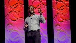 For many consumers, tires are 'a grudge purchase,' Prize Udo, product training manager, Pirelli Tire North America Inc., told K&M Tire Inc. meeting attendees. For many consumers, tires are 'a grudge purchase,' Prize Udo, product training manager, Pirelli Tire North America Inc., told K&M Tire Inc. meeting attendees.