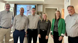 'We've heard from our customers that our brands, Prinx and Fortune, are becoming a huge part of their assortment,' said Mark Chandler, vice president, supply chain, Prinx Chengshan Tire North America (pictured far left, with other members of the company's management team.)