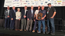 Tony Mays (second from right) of Purcell Global Mining Group is the new Marvin Bozarth ETS Technician of the Year. Tony Mays (second from right) of Purcell Global Mining Group is the new Marvin Bozarth ETS Technician of the Year.