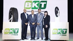 'In recent years, our group has reached such a scale and complexity that a more structured representation is required at the brand level,' says Rajiv Poddar, BKT's joint managing director (pictured, second from right.) 'In recent years, our group has reached such a scale and complexity that a more structured representation is required at the brand level,' says Rajiv Poddar, BKT's joint managing director (pictured, second from right.)