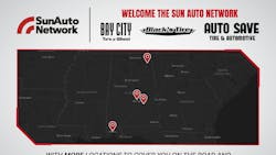 All four recently acquired Black's Tire & Auto Save and Bay City Tire & Wheel locations 'will operate as part of the Sun Auto Network,' say Sun Auto Tire & Service Inc. officials. All four recently acquired Black's Tire & Auto Save and Bay City Tire & Wheel locations 'will operate as part of the Sun Auto Network,' say Sun Auto Tire & Service Inc. officials.