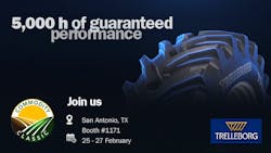 “With this 5,000-hour performance guarantee, we stand firmly behind our ProgressiveTraction technology and offer a clear commitment to long-term performance,' says Tom Rodgers, commercial director, Trelleborg Tires, Yokohama TWS. “With this 5,000-hour performance guarantee, we stand firmly behind our ProgressiveTraction technology and offer a clear commitment to long-term performance,' says Tom Rodgers, commercial director, Trelleborg Tires, Yokohama TWS.