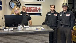 Dan and Andrea Delong along with their two sons, Aidan and Alex Delong, operate Brimfield Tire & Auto Repair in Kent, Ohio as a family. Dan and Andrea Delong along with their two sons, Aidan and Alex Delong, operate Brimfield Tire & Auto Repair in Kent, Ohio as a family.