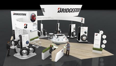 Bridgestone booth graphic