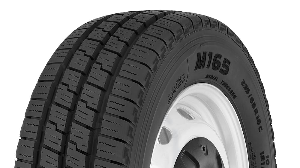 The new Toyo M165 'offers fuel efficiency and long even wear, making it an excellent choice for commercial vans seeking to reduce operating costs,' according to Toyo officials.