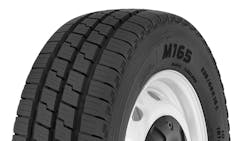The new Toyo M165 'offers fuel efficiency and long even wear, making it an excellent choice for commercial vans seeking to reduce operating costs,' according to Toyo officials. The new Toyo M165 'offers fuel efficiency and long even wear, making it an excellent choice for commercial vans seeking to reduce operating costs,' according to Toyo officials.