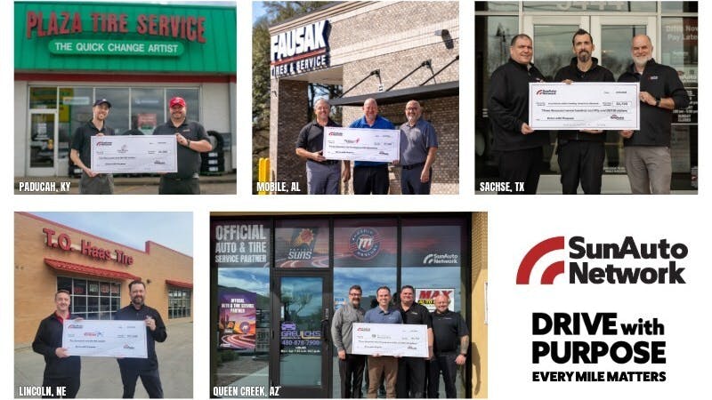 'Drive With Purpose is a platform in which we can support our local communities every day,' says Tony Puckett, Sun Auto Tire & Service CEO.