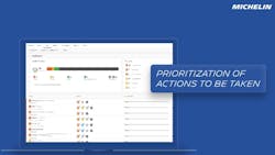 'Michelin’s proprietary Smart Leak algorithm powers Smart Predictive Tire to detect early signs of tire degradation and alert fleet managers before issues become critical,' according to officials. 'Michelin’s proprietary Smart Leak algorithm powers Smart Predictive Tire to detect early signs of tire degradation and alert fleet managers before issues become critical,' according to officials.