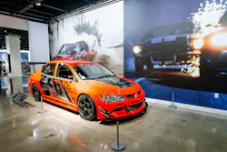 The 2005 Mitsubishi Evo VIII hero car, personally owned by Williams, features Bridgestone Potenza RE-71RS tires and will be on display alongside other iconic cars from the film franchise through April 2027. The 2005 Mitsubishi Evo VIII hero car, personally owned by Williams, features Bridgestone Potenza RE-71RS tires and will be on display alongside other iconic cars from the film franchise through April 2027.