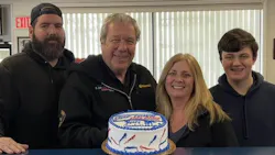 The Gallogly family, (from left to right) Joe Gallogly Jr., Joe Gallogly, Kat Gallogly and James Gallogly, celebrated the dealership's 89th anniversary last year. The Gallogly family, (from left to right) Joe Gallogly Jr., Joe Gallogly, Kat Gallogly and James Gallogly, celebrated the dealership's 89th anniversary last year.