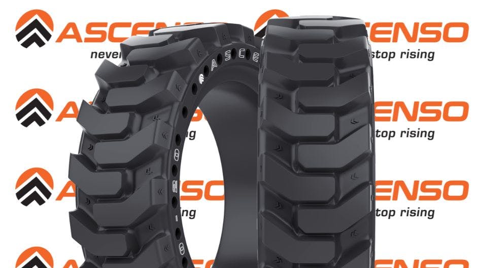 The new Ascenso SSS 340 is backed by a two-year warranty, 'underscoring Ascenso&rsquo;s commitment to product quality, durability and performance in severe-duty skid steer applications,' according to Ascenso Tires North America officials.