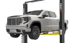 Intended for 'demanding shop environments,' company officials say the APEX AL10C is built for smooth lifting and 'requires fewer moving parts for reduced maintenance.' Intended for 'demanding shop environments,' company officials say the APEX AL10C is built for smooth lifting and 'requires fewer moving parts for reduced maintenance.'