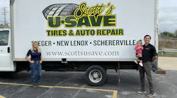 'This industry has such a great runaway in front of it right now,' says Brad Templin, chief operating officer of Scott's U-Save Tires & Auto Repair, which has two stores in Illinois and two outlets in Indiana. 'This industry has such a great runaway in front of it right now,' says Brad Templin, chief operating officer of Scott's U-Save Tires & Auto Repair, which has two stores in Illinois and two outlets in Indiana.