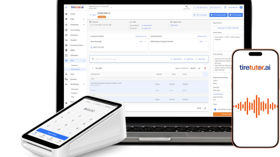 'The AI Phone Agent is the latest addition to TireTutor's all-in-one platform,' say TireTutor officials.