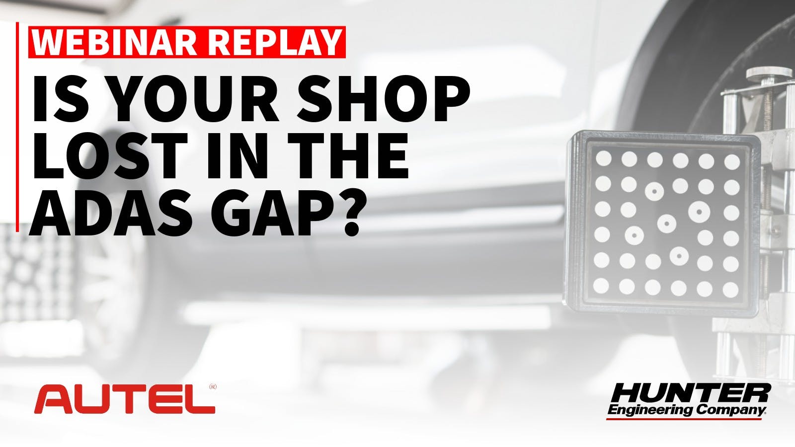 The webinar, sponsored by EndeavorB2B's Vehicle Service & Repair group, Autel and Hunter Engineering Co., explores how shops are investing in ADAS services, barriers in liability and procedure confusion, offering ADAS work as a revenue stream and more.