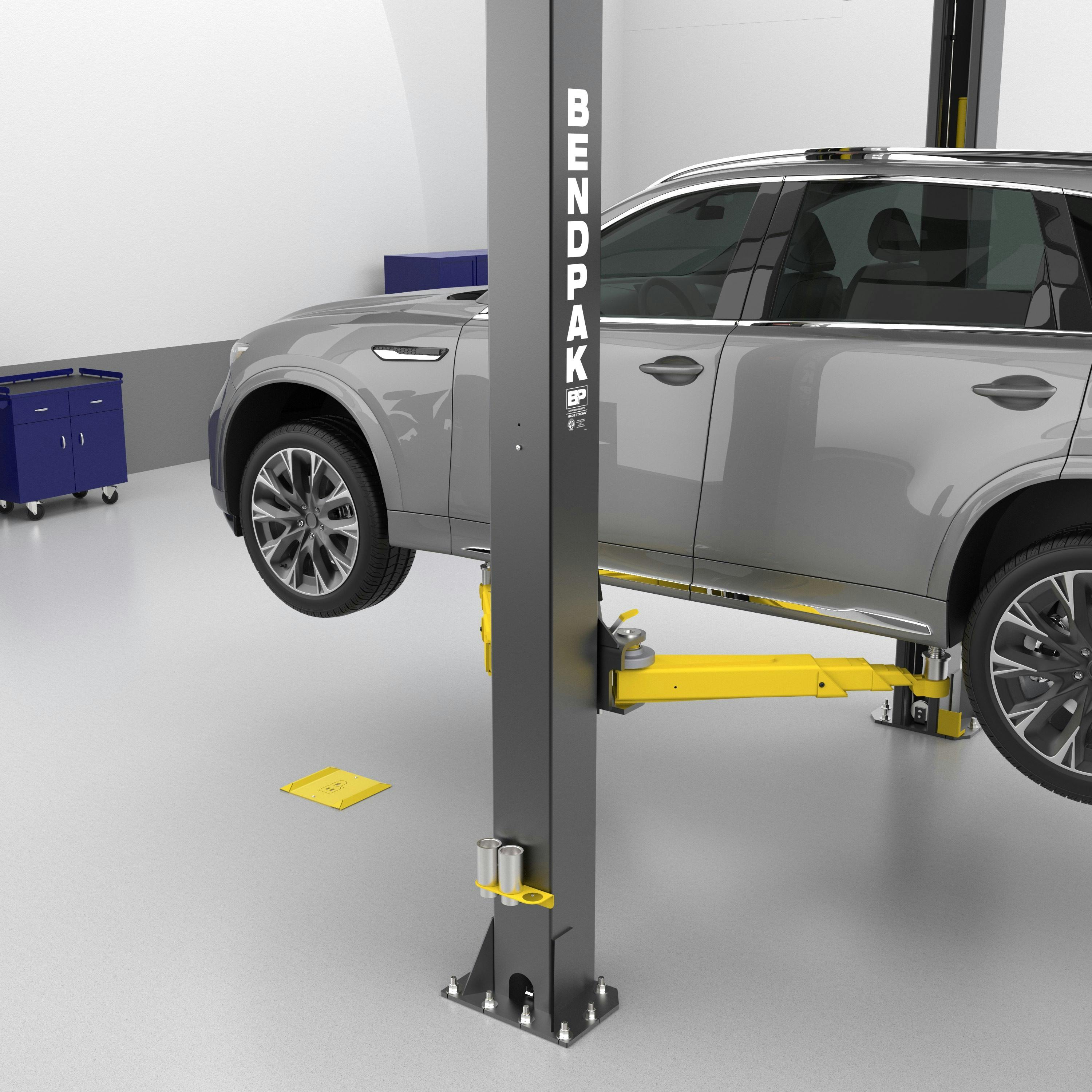 &ldquo;Our new wheel spotting dish provides clear guidance on where to properly position most cars, trucks and SUVs for lifting,&rdquo; says Sean Price, BendPak director of product development.