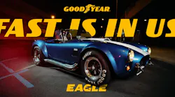 Goodyear Tire & Rubber Co. CEO and President Mark Stewart says the Goodyear Eagle line 'has more than four decades of credibility in performance and racing and 'Fast Is In Us' puts that legacy back to work.'