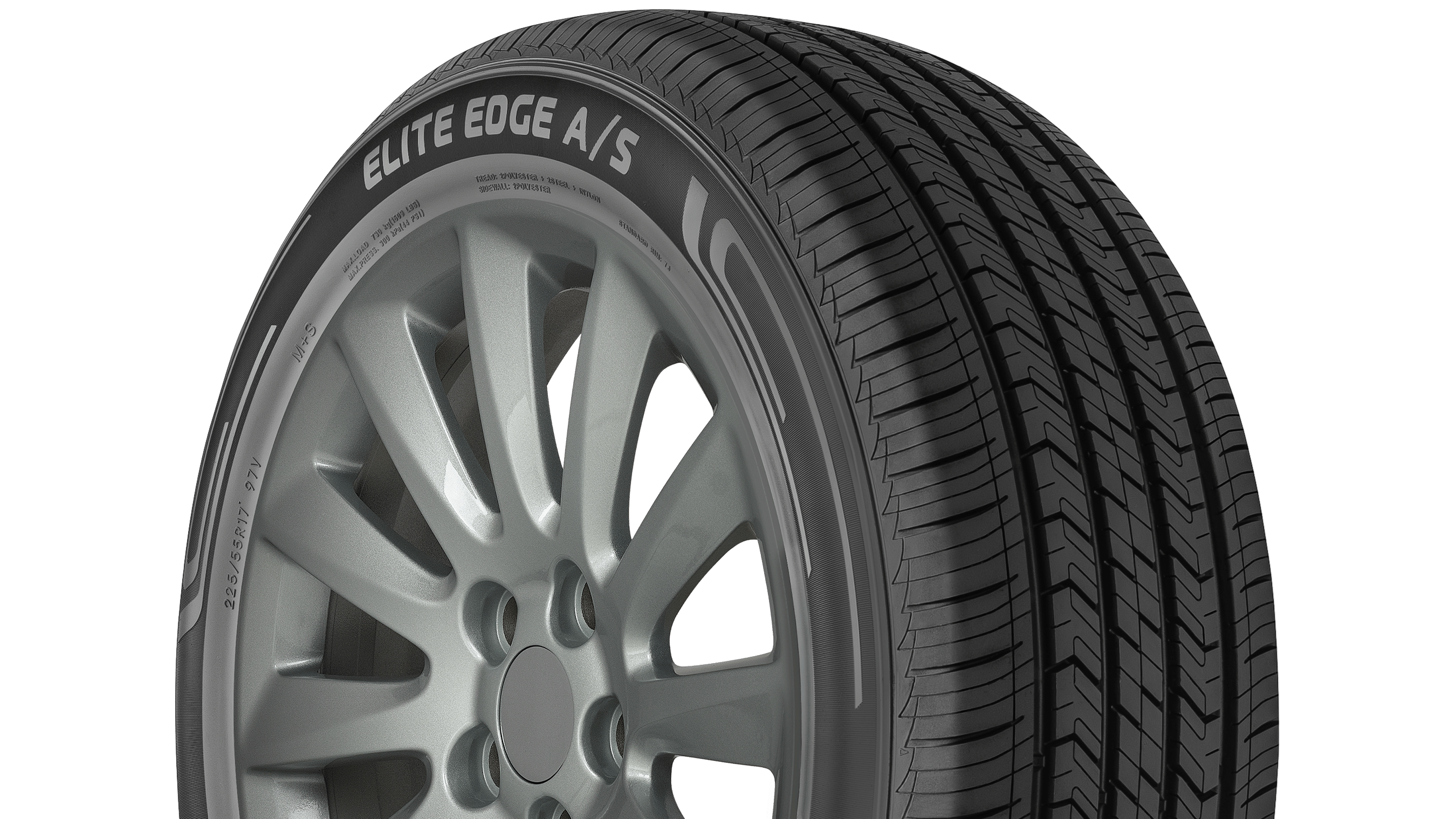 The Doral Elite Edge A/S passenger touring tire features 'a wider center rib and four large water channels that deliver reliable handling in both wet and dry conditions,' say TBC Corp. officials.