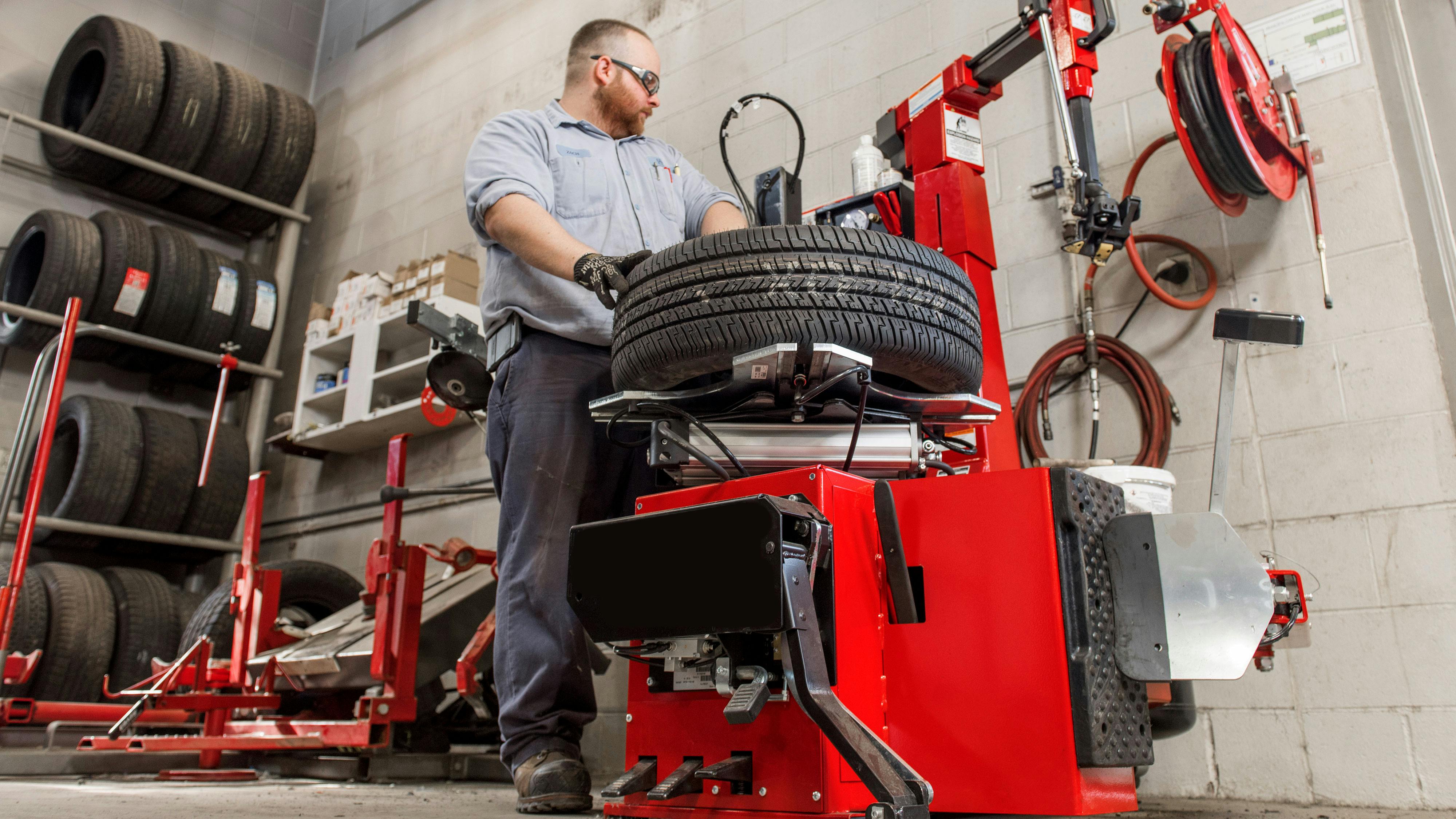 When changing a big tire and wheel assembly, haste makes waste, according to Jim Hudson, product manager, tire changers, Hunter Engineering Co. His advice to techs? 'Slow down.'