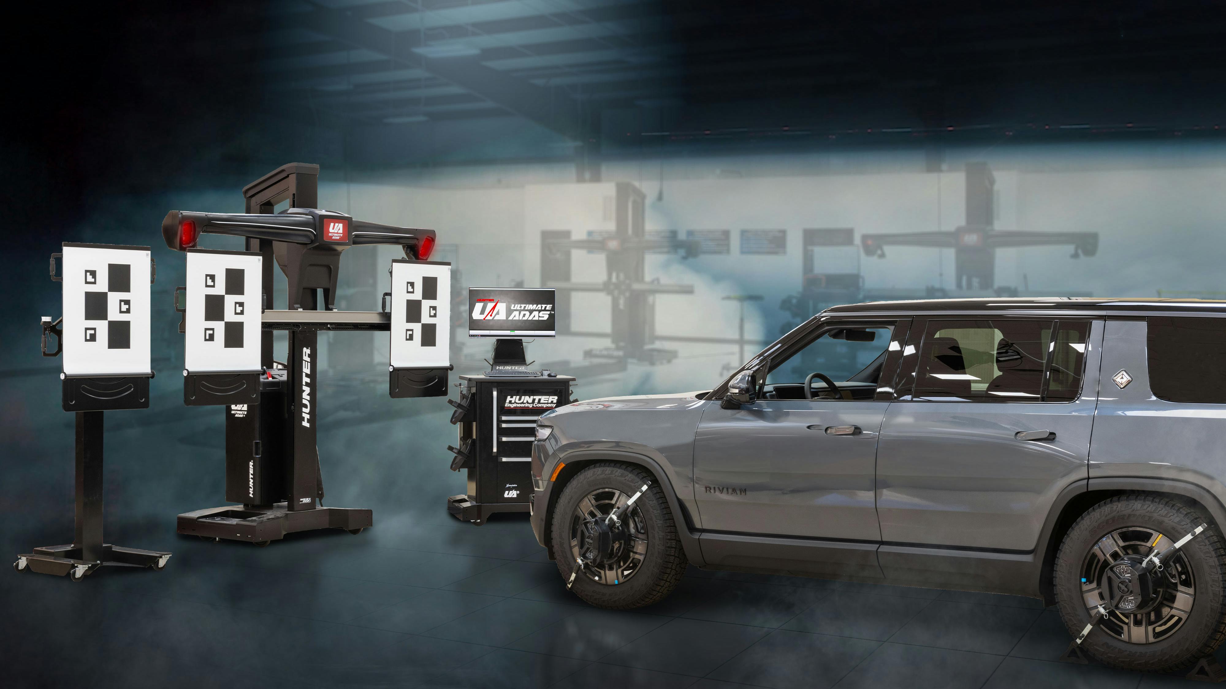 'Ultimate ADAS is Hunter&rsquo;s innovative system for eliminating error-prone manual layouts common to static ADAS calibrations,' say Hunter Engineering Co. officials.