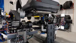 Automated Tire Inc. officials claim that SmartBay 'enables a single technician to manage up to three service bays simultaneously.' Automated Tire Inc. officials claim that SmartBay 'enables a single technician to manage up to three service bays simultaneously.'