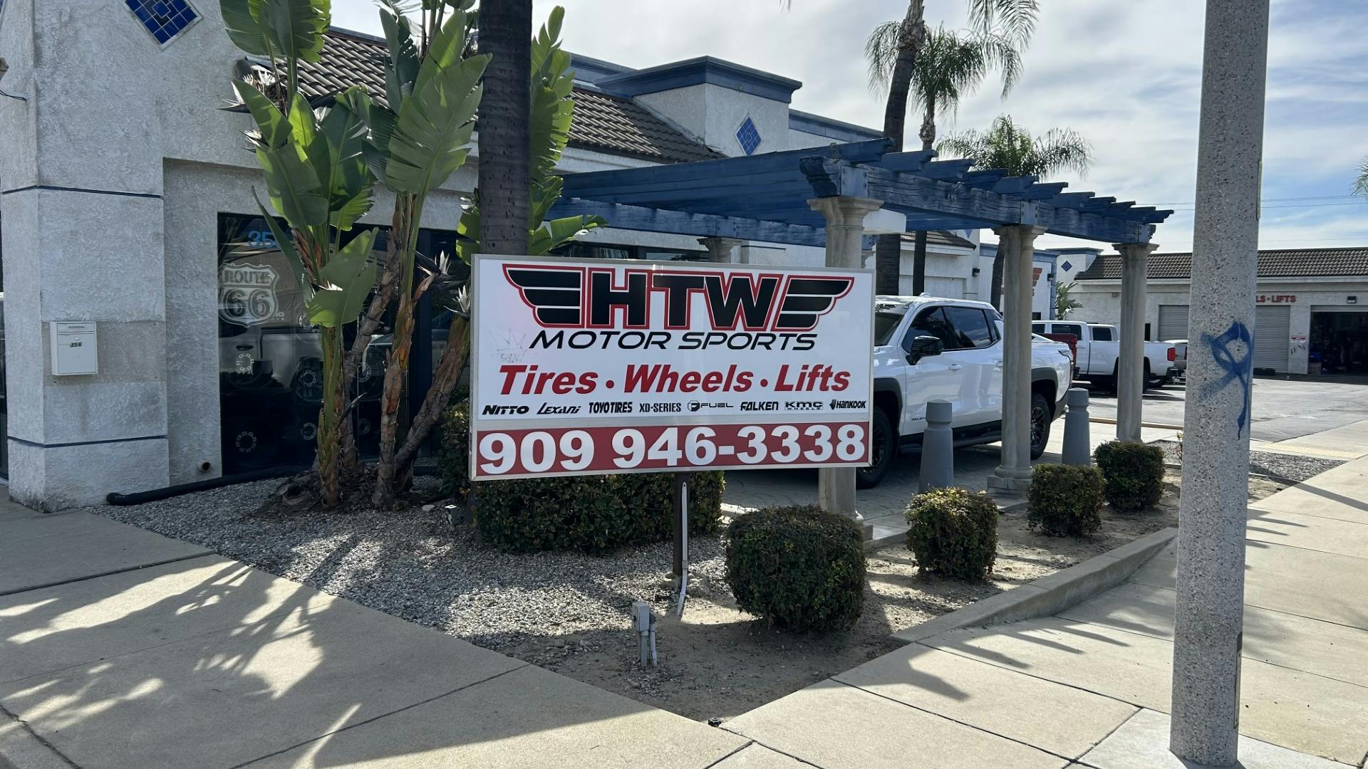 Located along the famous Route 66 highway in Upland, Calif., HTW Motorsports offers a wide variety of tires, custom wheels, lift kits and more.
