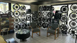 The showroom at HTW Motorsports helps customers visualize their aspirations for their vehicles and make the choices that fit their needs, says Phil. The showroom at HTW Motorsports helps customers visualize their aspirations for their vehicles and make the choices that fit their needs, says Phil.