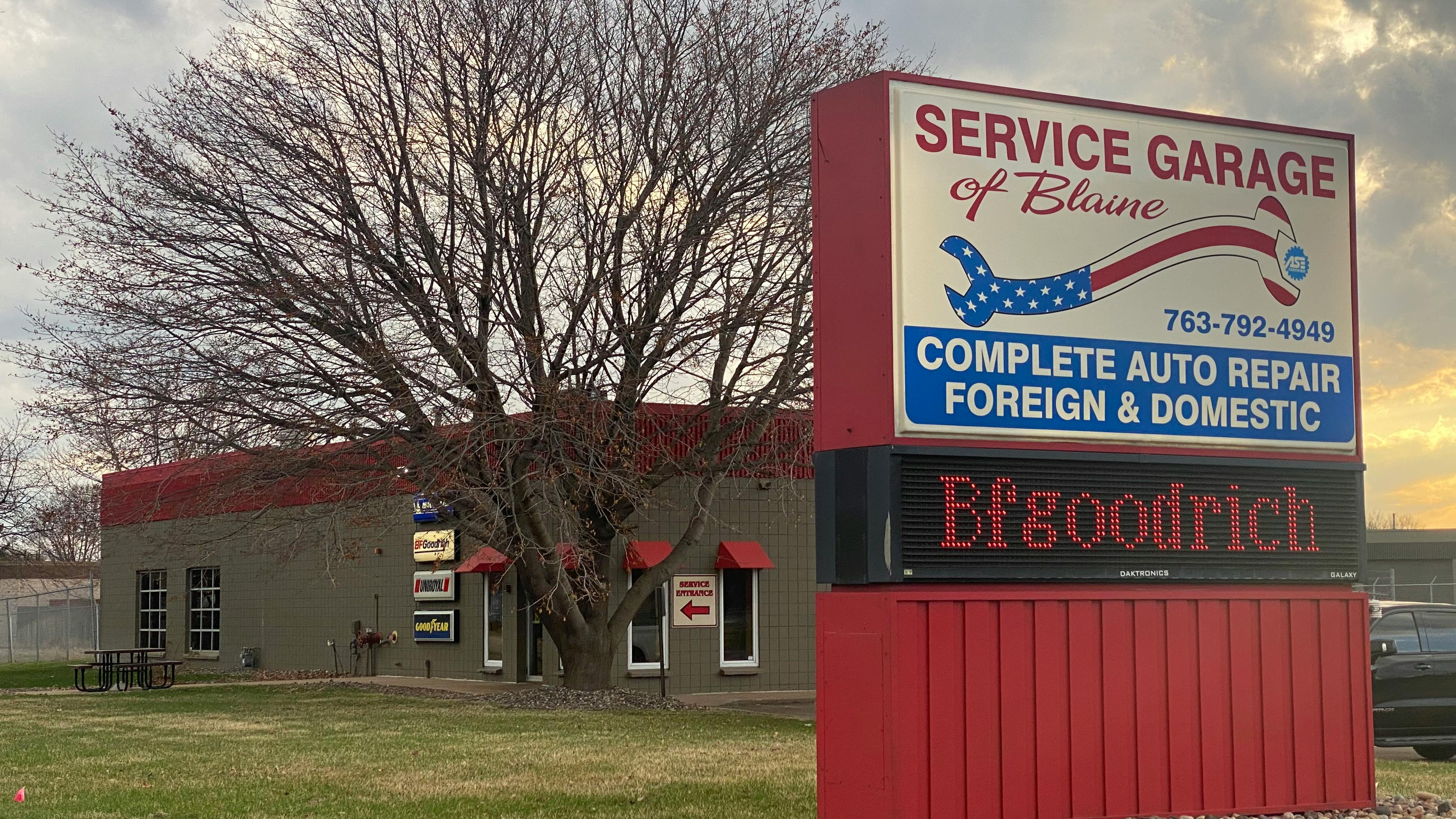 Straightaway Tire & Auto has acquired Service Garage in Blaine, Minn.