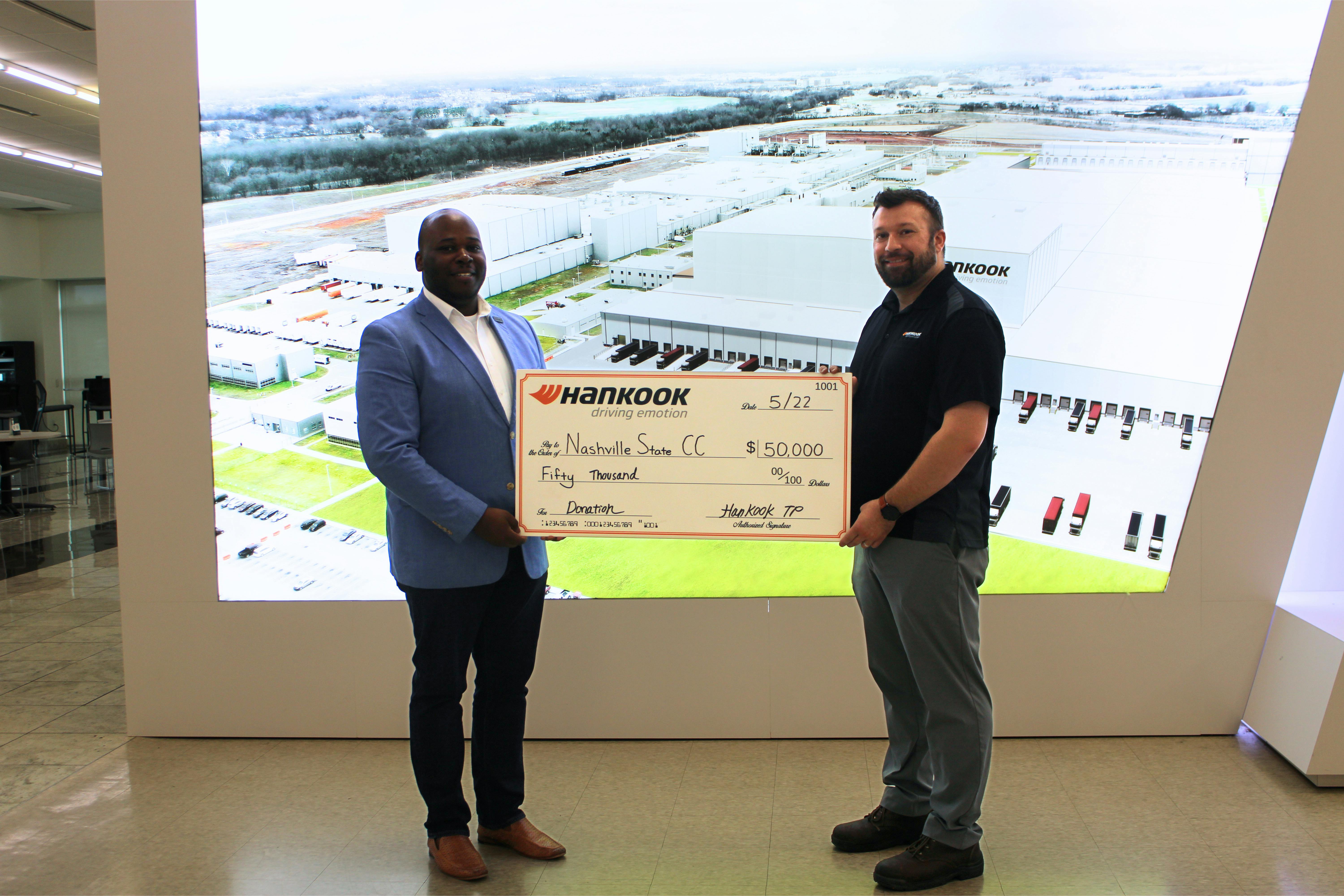&ldquo;We are dedicated to investing in the community through support of the Nashville State Community College Foundation as the Clarksville campus continues ongoing renovations and expansions,' says Rob Williams, president of Hankook Tire America Corp.