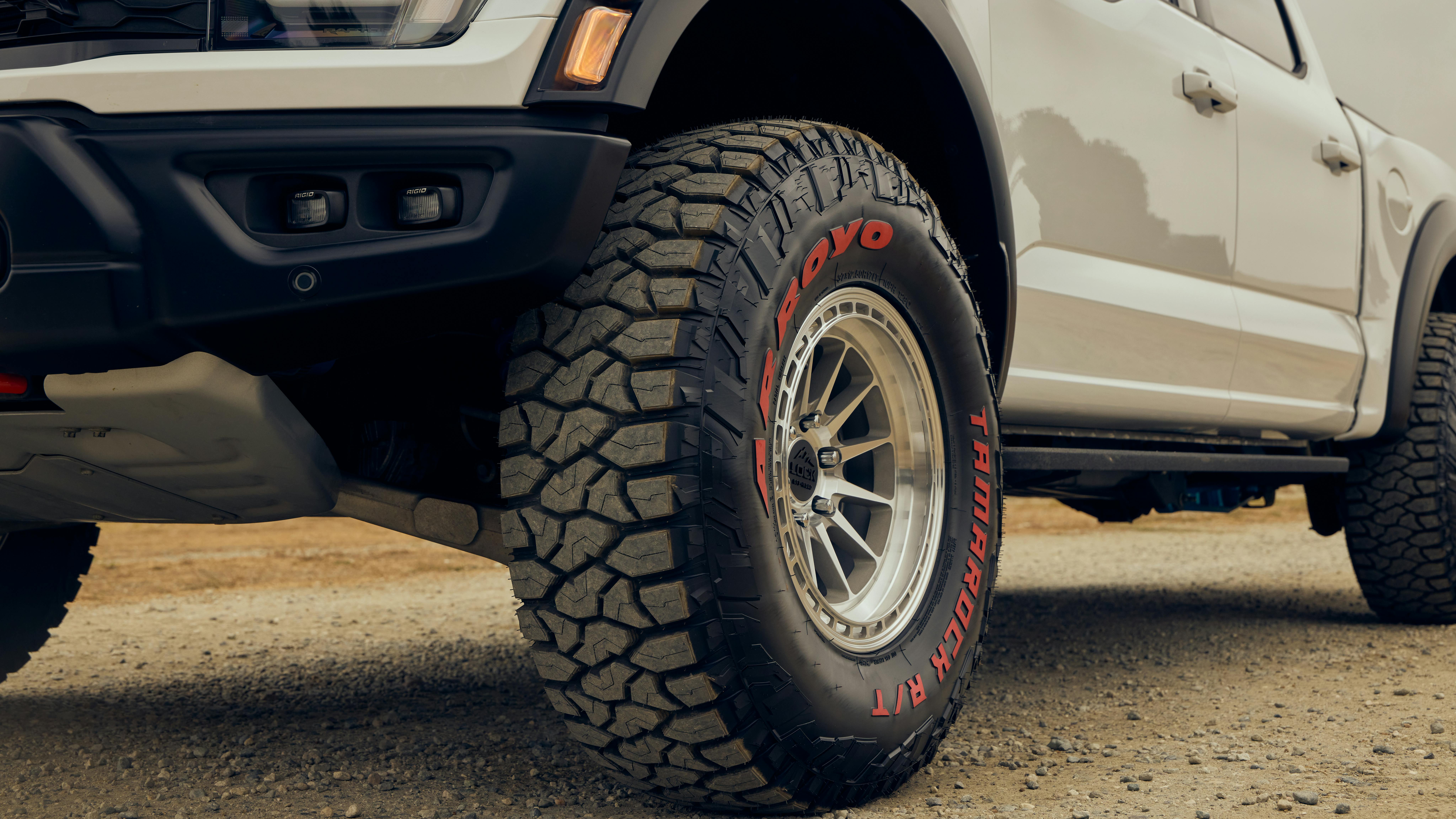 The Tamarock X-R/T is designed as 'a more extreme interpretation of the rugged-terrain category,' bridging the gap between an R/T and a full mud-terrain tire &ndash; 'delivering increased aggression, stronger biting traction and a commanding appearance while maintaining the road manners needed for daily driving.'