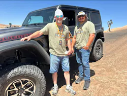 Aaron Tibbetts (left), owner and operator of Certified Auto Repair in New York Mills, Minn., and Jose Alcantar (right), territory sales manager for Tireco, enjoyed putting the Patagonia tires to the test. Aaron Tibbetts (left), owner and operator of Certified Auto Repair in New York Mills, Minn., and Jose Alcantar (right), territory sales manager for Tireco, enjoyed putting the Patagonia tires to the test.