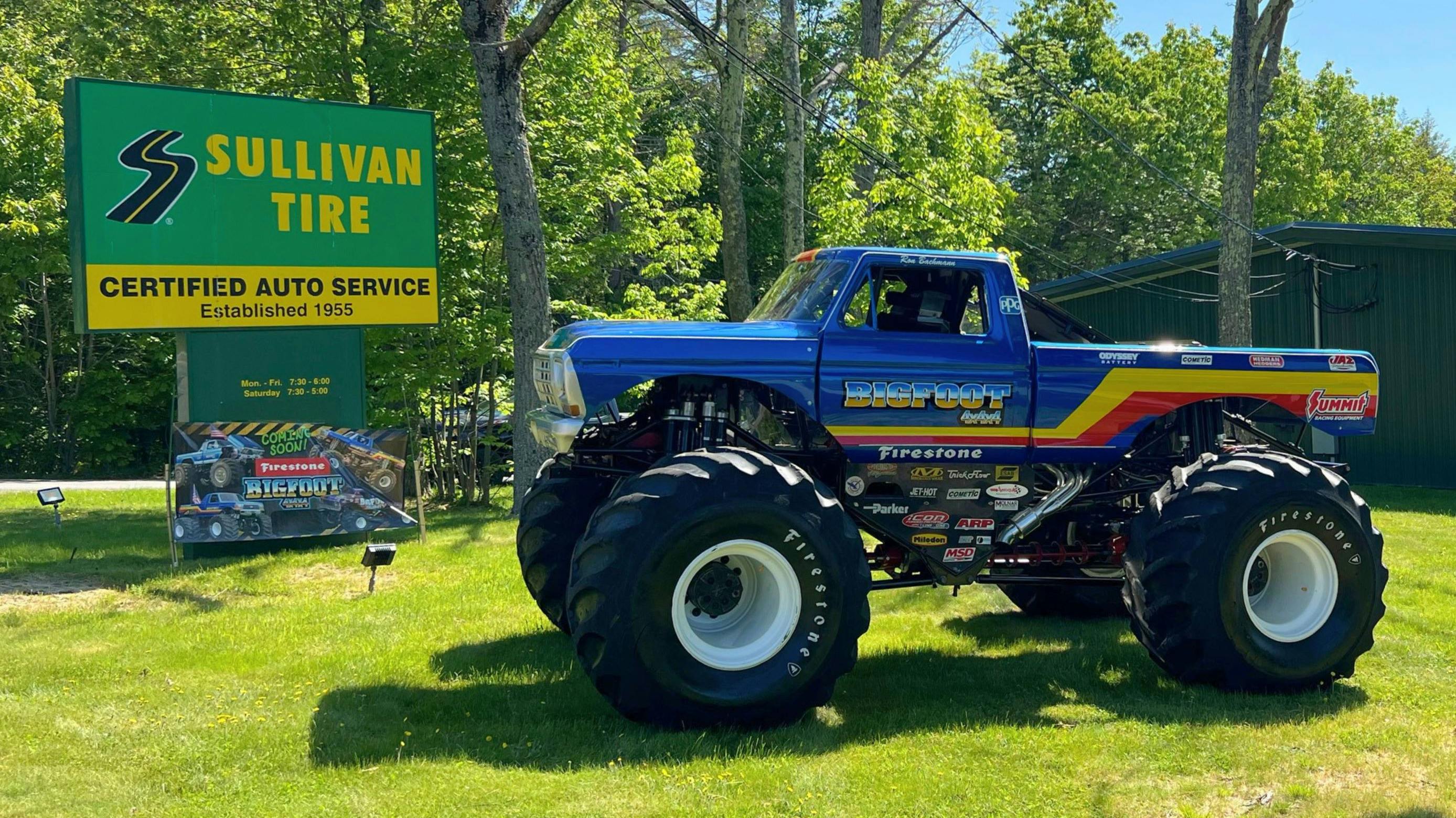 'Bigfoot is an American icon that has been exciting fans for generations,' says Paul Sullivan, vice president of marketing for Sullivan Tire Co. Inc.