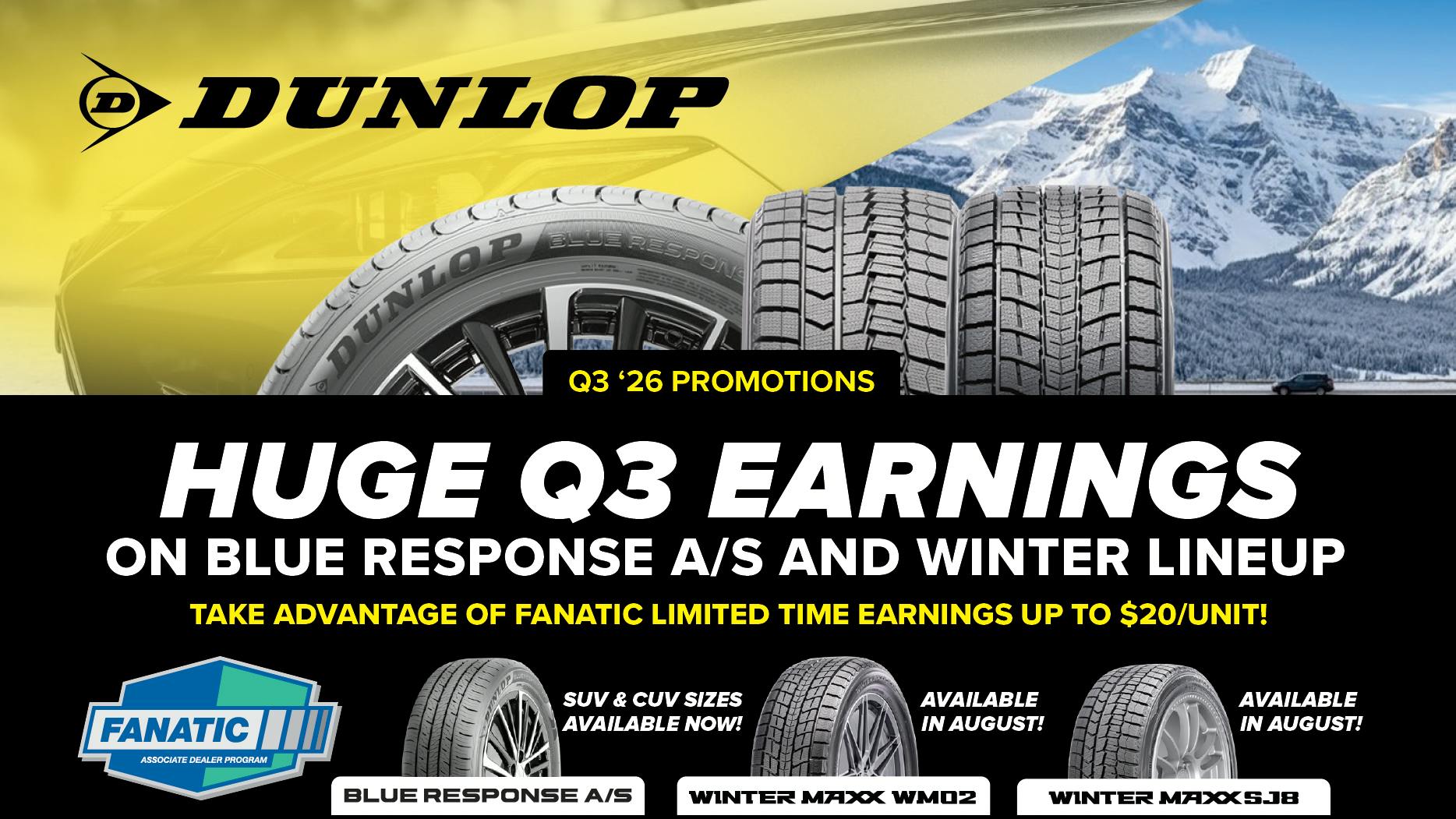 Dunlop promotional graphic